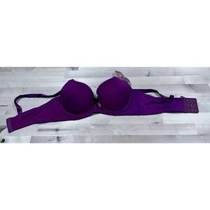 WL Intimates Purple Double Push Up Bra Size 34C NWT